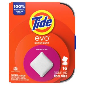 Tide Evo Spring Blast Laundry Detergent Tiles