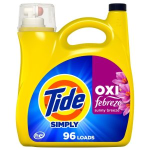 Tide Sunny Breeze Liquid Simply Oxi Febreze Laundry Detergent - 137 fl oz