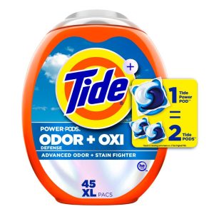 Tide Ultra Oxi Power Pods HE with Odor Eliminators for Visible and Invisible Dirt Laundry Detergent Soap Pacs