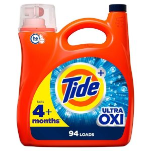 Tide Plus Ultra Oxi HE Compatible Liquid Laundry Detergent Soap