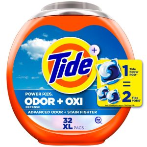 Tide Ultra Oxi Power Pods HE with Odor Eliminators for Visible and Invisible Dirt Laundry Detergent Soap Pacs