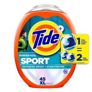 Tide Sport Power Pods HE Compatible Febreze Odor Eliminator Laundry Detergent Soap Pacs