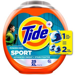 Tide Sport Power Pods HE Compatible Febreze Odor Eliminator Laundry Detergent Soap Pacs