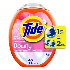 Tide April Fresh Power Pods with Downy HE Compatible Laundry Detergent Pacs