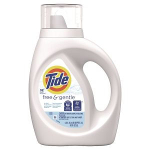 Free and Gentle Laundry Detergent, 32 Loads, 42 oz Bottle, 6/Carton