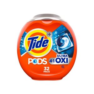 Tide Pods HE Compatible Ultra Oxi Laundry Detergent Soap Pacs