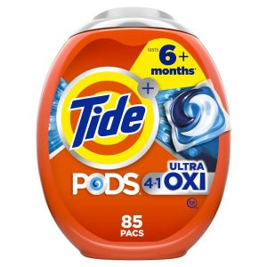 Tide Pods HE Compatible Ultra Oxi Laundry Detergent Soap Pacs