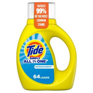 Tide Clean & Fresh Simply Refreshing Breeze HE Compatible Liquid Laundry Detergent Soap